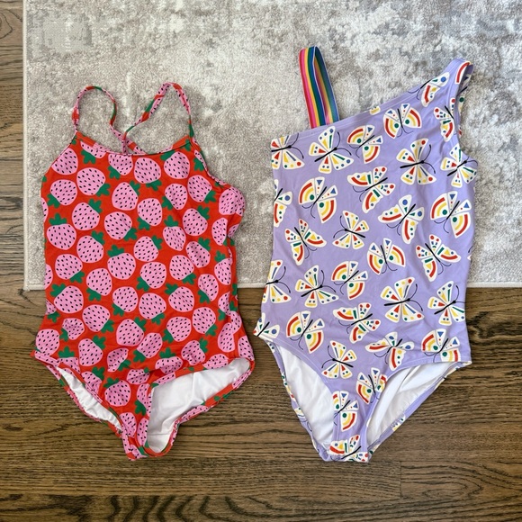 Hanna Andersson Girls One Piece Swimsuit Bundle - Picture 1 of 4